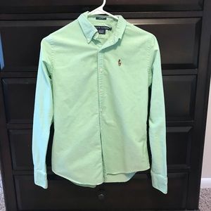 Polo Ralph Lauren slim fit oxford shirt - green